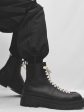 leather side zipper rider biker boots Online Sale