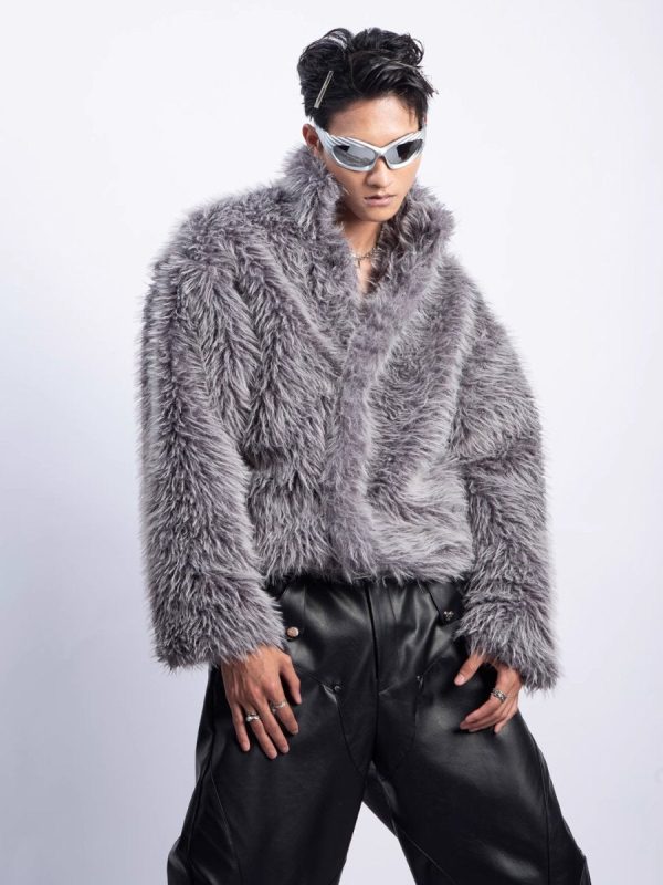 【PLAN1ONE】fur jacket  na1670 Online Sale