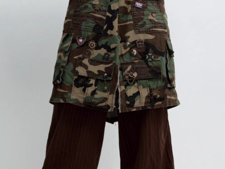 【PEOPLESTYLE】Camouflage Two Piece Pants  na1657 Online Hot Sale