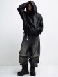 【PEOPLESTYLE】 PU Leather Black Hooded  na1653 Sale