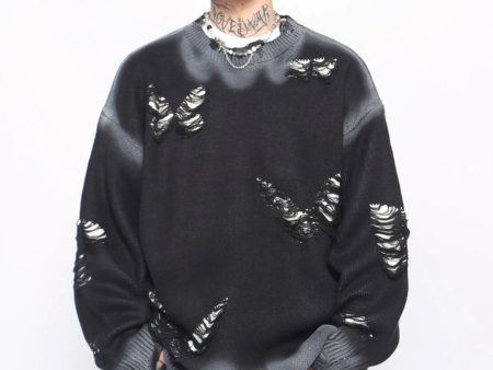 【Mz】Niche design hole knit  na1546 Online