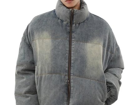 【MRNEARLY】washed denim down jacket  na1757 Online now