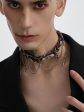 【Struc Ton】 leather punk necklace na1448 Online Hot Sale