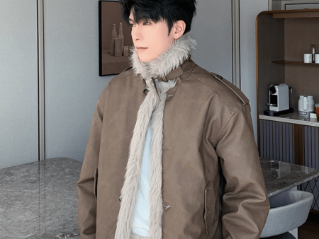 【Hualun】fur leather jacket na1788 Fashion